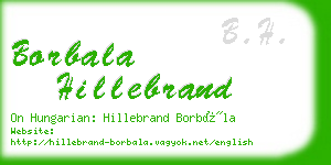 borbala hillebrand business card